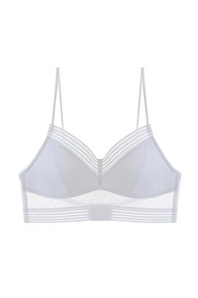 Femmes été Ultra Mince Bourgeon Soutien-Gorge sous-vêtements Pas danneau en Acier français Sexy Dos Ouvert Beau Dos en Forme