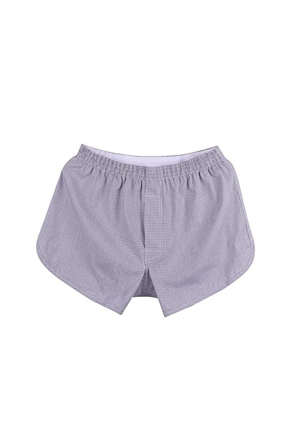 CreoQIJI Short Homme Sous-vêtements en Coton Lâche Boxer Taille Moyenne Pyjama Coton Grande Tête de Sous-vêtements, gris, XXX