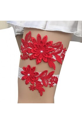 mariage, porte-jarretelles mariage en dentelle florale, porte-jarretelles en dentelle avec perles, jarretières élastiques en 