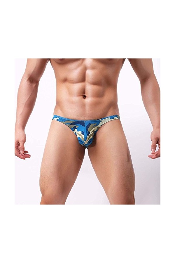 Strings Homme Soie Lot Imprimer Hommes sous-vêtements de Sport sous-vêtements Mode Camouflage Renflement Briefs sous-vêtement