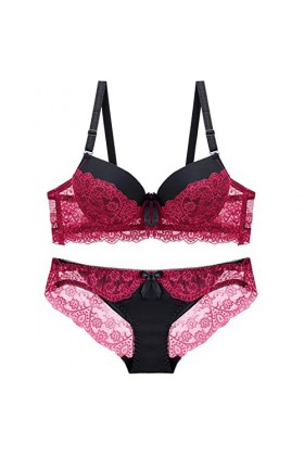 Vêtements De Nuit Femme Dentelle Ensemble Soutien Gorge et String Sexy sous-Vetements Erotique Lingerie Sexy Ensemble 2 Pièce
