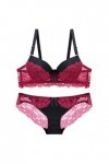 Vêtements De Nuit Femme Dentelle Ensemble Soutien Gorge et String Sexy sous-Vetements Erotique Lingerie Sexy Ensemble 2 Pièce
