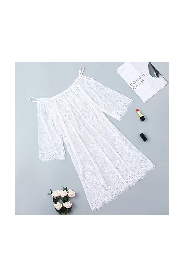 Sous-vêtements sans bretelles pyjama sexy pour femme, Blanc., XXXL