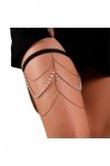 Boho Style Multi Layer Cuisse ChaîNe Jambe Corps ChaîNe Harnais Gothique Jambe JarretièRe Mode Plage Rave Partie Corps Fourni