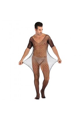 Générique String Homme Sexy Hot Dentelle Slips Boxer Collants Sexy en résille pour Hommes De Pyjama Homme Noël L, One Size 