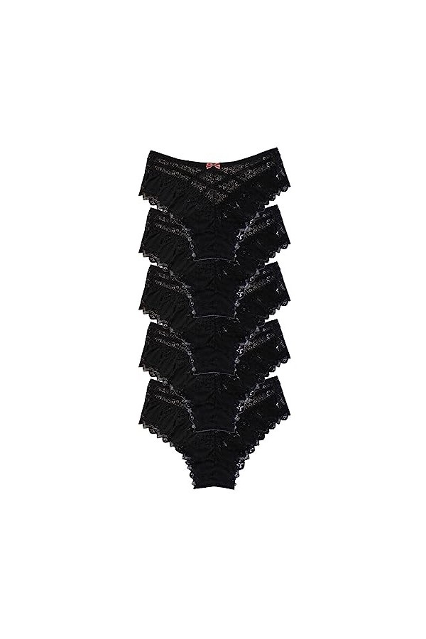 Générique Culotte Femme Taille Haute Culottes Taille Basse Slips Stretch String en Femme Coquine Hot Ouverte A Dentelle Femme