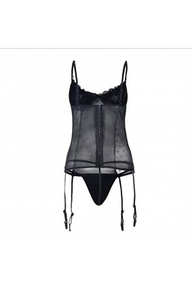 YWSTYllelty Porte Jarretelle Sexy Ensemble Sexy Dentelle Érotique Lingerie Costume Dames Dété Sexy Chemise De Nuit Sexy Pyja