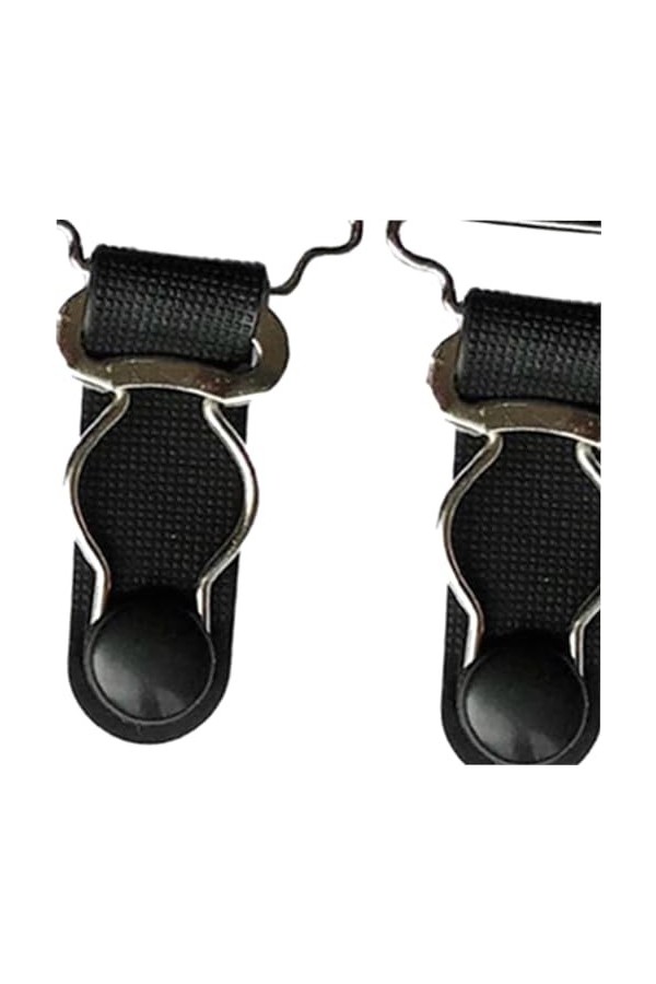Ensemble porte-jarretelles él avec bas hauts pour femme – Boucles de bretelles élégantes et clips en métal – Ensembleaccesso