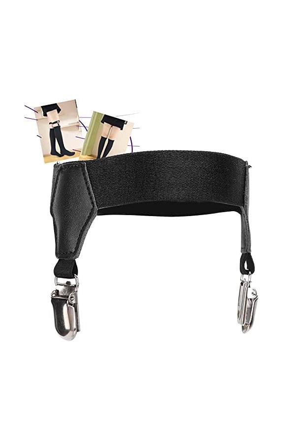 Jarretières à Chaussettes Réglables En Métal, Doubles Clips, Porte-jarretelles, Pinces à Chaussettes Antidérapantes Pour Femm