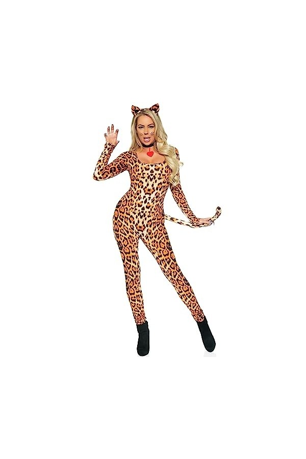 Leg Avenue Femme Cougar Adult Sized Costumes, Marron, Taille: XL EUR 46-48 