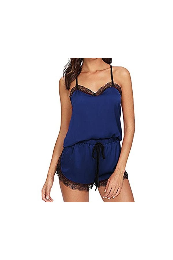 Zannycn Ensemble de lingerie sexy pour femme - Soutien-gorge et culotte érotiques - Ensemble de sous-vêtements en dentelle - 