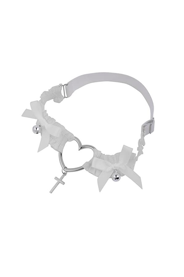 Morain Porte-jarretelles pour pendentif croix bowknot jambe cuisse sexy harajuku, Tissu