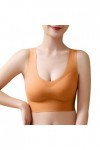 Brassière Femme Sexy Soutien-Gorge de Sport Grande Taille et Sexy sans Armature Effet de Rassemblement et Soutien