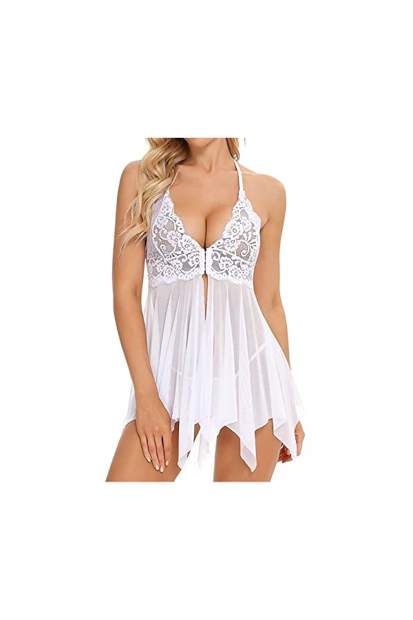 Viunychn Lingerie sexy pour femme, push-up, dentelle florale rouge, lingerie sexy pour femme, lingerie sexy pour femme, linge