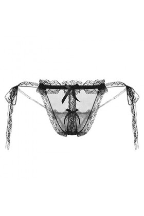 HELLORSOON String pour Femme,Sexy Séduction Dentelle Florale en Dentelle Robe Sexy Shorty pour Femme