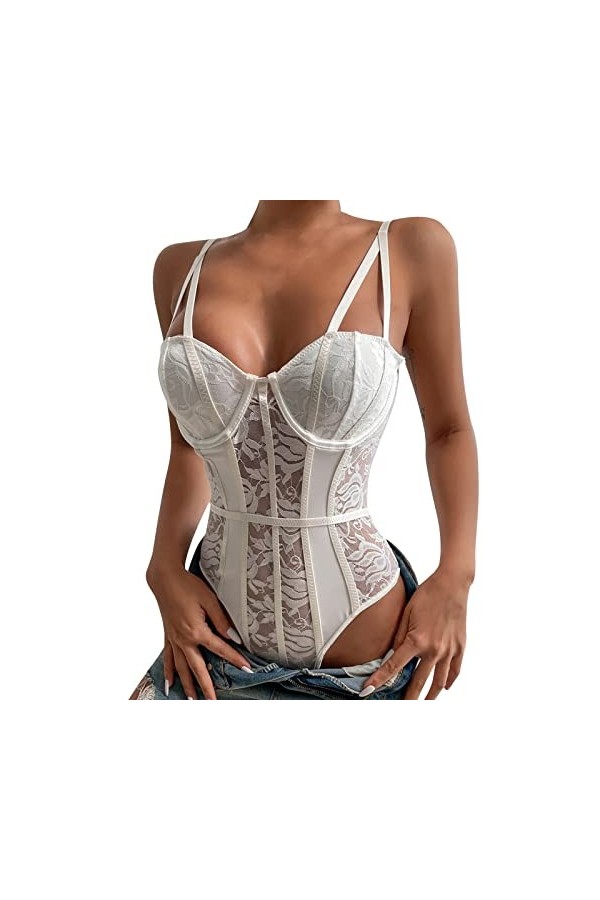 Générique Lingerie Sexy Femme Coquine Hot See Through Nuisette Mini Robe Sexy Hot Valentin sous Vêtements Sensuelle Sleepwear