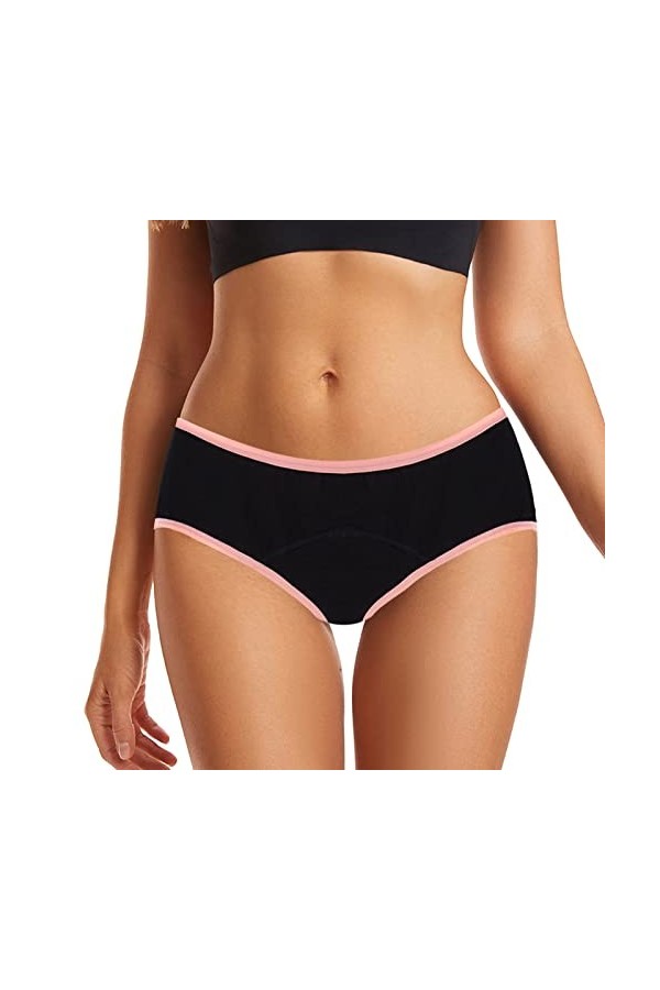 RYTEJFES Bikini menstruel : bikini menstruel, Rose, L
