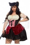 Leg Avenue Wicked Wench Adult Sized Costumes, Noir, 1X-2X EUR 48-52 Femme