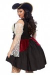 Leg Avenue Wicked Wench Adult Sized Costumes, Noir, 1X-2X EUR 48-52 Femme