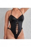 Lingerie Femme Dentelle sous-vêtements érotiques en Dentelle Babydolls Ensemble de Lingerie Ouvert Bodysuit Vêtements de Nuit