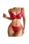 Ensemble Lingerie Feminine Sexy Bodysuit Femme Femmes Sexy Mode en Cuir sous-Vêtements Sexy Lingerie Pyjamas Ensembles Linger