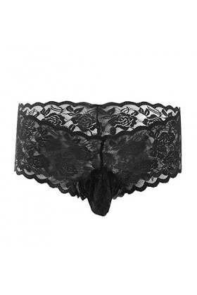 AJGRHE Lingerie Sexy Hot Chaude Lingerie Grande Taille Hommes Transparents en G-String Tanga sous-VêTements Micro Glissade à 