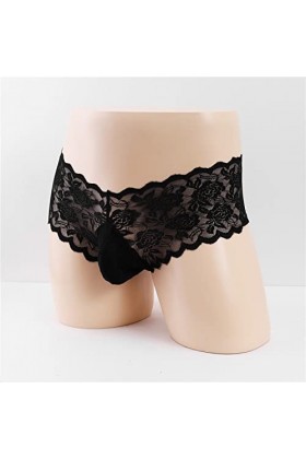 AJGRHE Lingerie Sexy Hot Chaude Lingerie Grande Taille Hommes Transparents en G-String Tanga sous-VêTements Micro Glissade à 