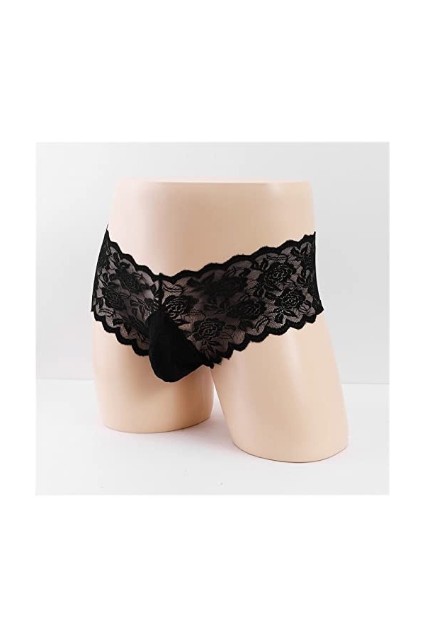 AJGRHE Lingerie Sexy Hot Chaude Lingerie Grande Taille Hommes Transparents en G-String Tanga sous-VêTements Micro Glissade à 