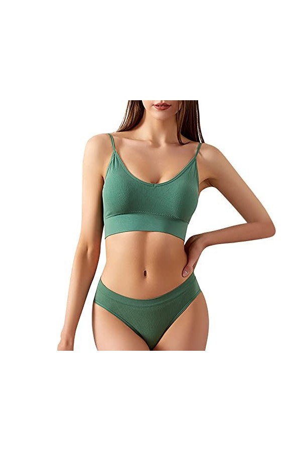 Combinaison Sexy Nuisette Lingerie Adulte Couple en Dentelle avec Anneau en Acier Bretelles Sexy Push-up Rembourré Femme Eleg