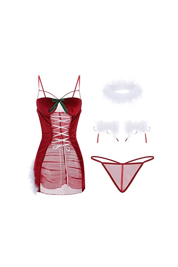 TDEOK 2022 Dentelle Sous-vêtements charmants Femme Creux Charmant Jarretelles-Sous-vêtements Femme Mesh Lingerie, a, Taille u