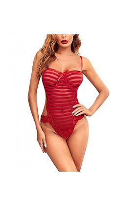 Générique Chemise De Nuit Femme Sexy Hot Femmes Style Européen Et Américain Rouge Discothèque Sexy Léopard Couture Sexy Linge