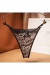 Panties Femme Sexy sous-Vetements Ouvert Culottes Dentelle String Chic Thong Patchwork Lingerie Hot Confortable Slips Transpa