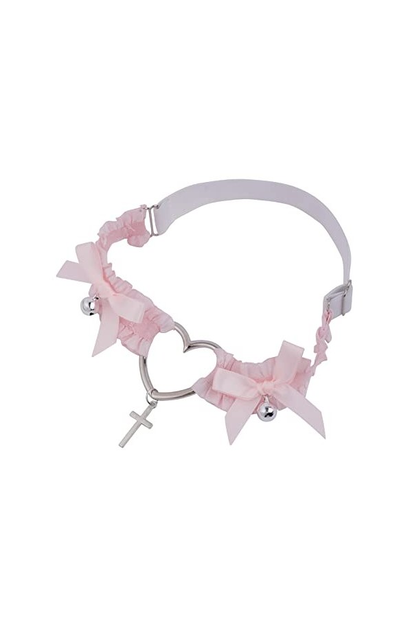Morain Porte-jarretelles pour pendentif croix bowknot jambe cuisse sexy harajuku, Tissu