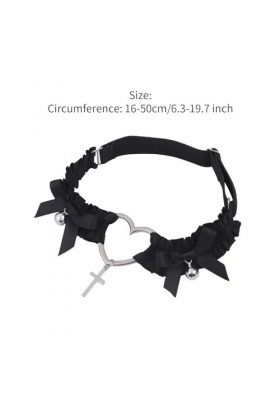 Morain Porte-jarretelles pour pendentif croix bowknot jambe cuisse sexy harajuku, Tissu