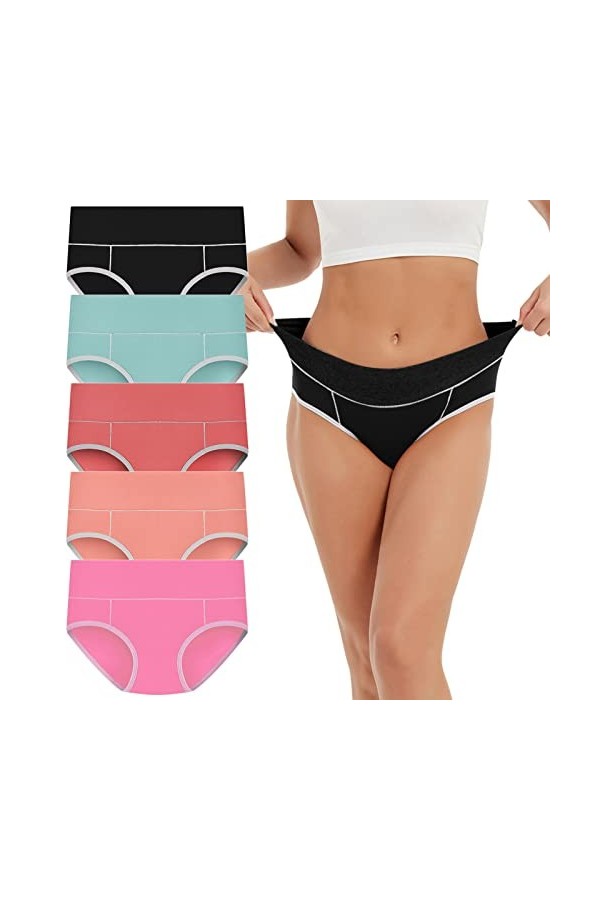 La Petite Culotte Femme Classique Briefs Élégant Et Chic Pur Coton Lingerie Haute Tangas Strings Transparente Stretch Culotte