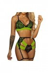 Vêtements De Nuit Femme Erotique Ensemble Soutien Gorge et String Sexy sous-Vetements Dentelle Lingerie Sexy Ensemble 2 Pièce