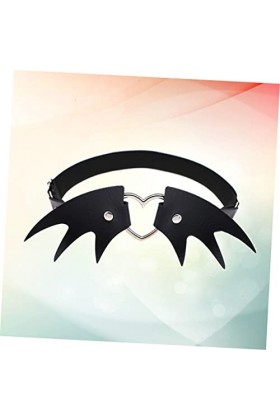 GALPADA 1Pc Élastique Boucles Jambe Jarretière En Cuir Coeur Jarretières En Cuir Jarretière Porte-Jarretelles Réglable Porte-