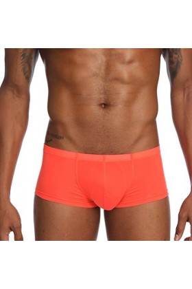 LOIJMK Culotte de glace souple pour homme, Orange, M