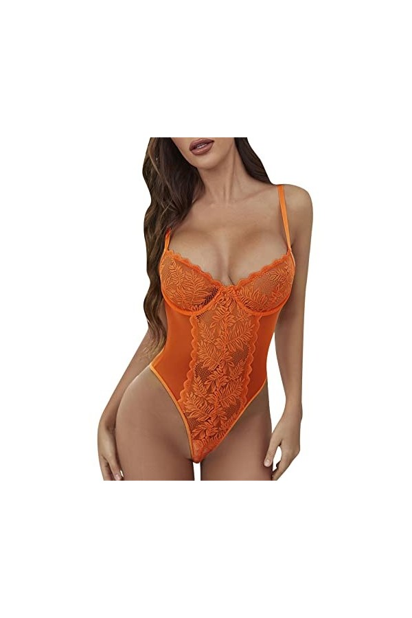 Lingerie Sexy Femmes déshabillé Taille Haute vêtements de Nuit Transparents vêtements de Nuit érotiques Culotte en Dentelle s