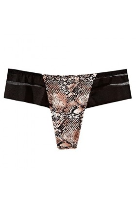 QWUVEDS Femmes Sous-vêtements cônes bikini culotte T string stretch femmes sous-vêtements cônes lingerie lingerie sexy rouge,