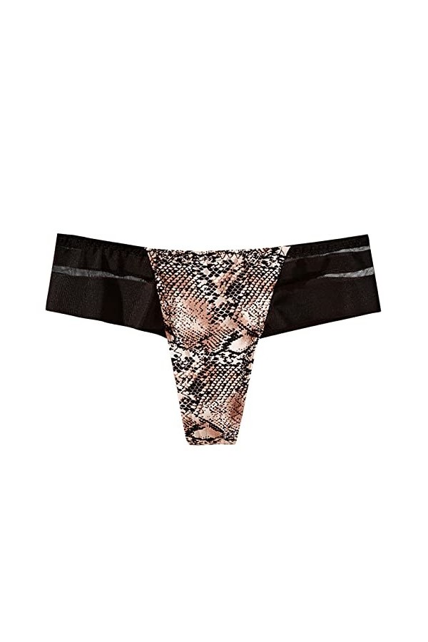 QWUVEDS Femmes Sous-vêtements cônes bikini culotte T string stretch femmes sous-vêtements cônes lingerie lingerie sexy rouge,