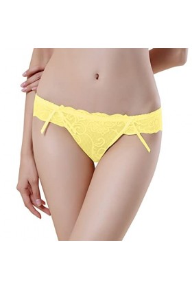 HELLORSOON Culotte Dentelle Femme,Sexy Body Ouvertures Provocantes Absorbant Culotte en Dentelle Culotte Coton