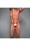 Seoilty Cadeau Visage Homme de Neige Homme Cadeau G-String Mankini Thong Sexy sous-vêtements de Noël sous-vêtements pour Homm
