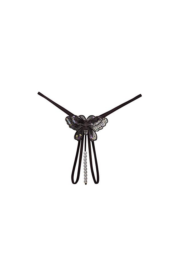 HELLORSOON Slip pour Femme Sexy Respirant en Soie Échancré String Ouvert Nuisette Maille Transparente Nuisette Transparente R