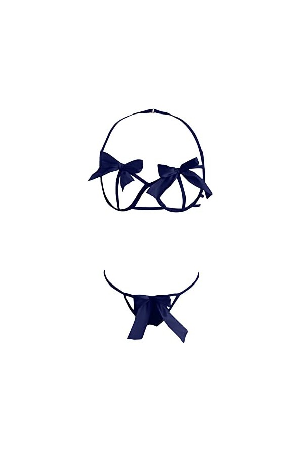 Zannycn Ensemble de lingerie sexy pour femme - Soutien-gorge érotique et culotte - Ensemble de sous-vêtements - Ensemble de l