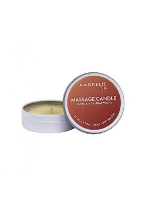 AMORELIE Care - Bougie de massage érotique Vanille & Bois de santal 43 ml 
