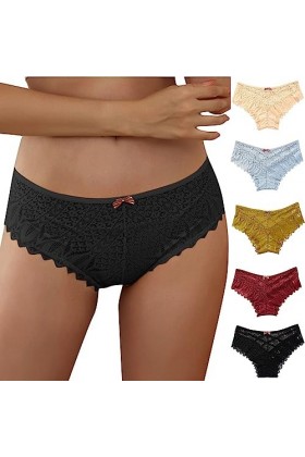 Générique Femmes Sexy Dentelle Brodé À La Mode Culottes de sous-vêtements Strings Lingerie Respirant Coquine Hot Ouverte Dent