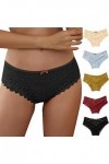 Générique Femmes Sexy Dentelle Brodé À La Mode Culottes de sous-vêtements Strings Lingerie Respirant Coquine Hot Ouverte Dent