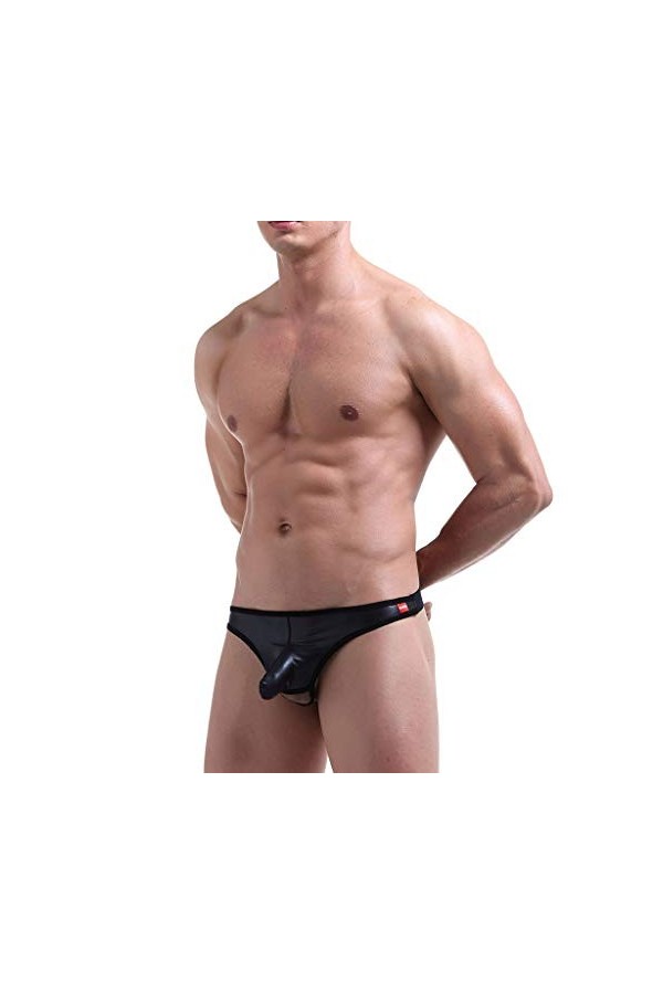 UOWEG sous-vêtements érotiques pour Hommes Thong Underwear Briefs sous-vêtements Sexy Mini Jupe Sexy Club Black, S 