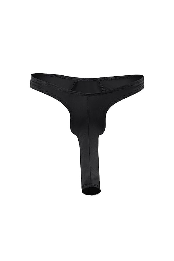 Czizitong Hommes Éléphant sous-vêtements String Serrés Jock Strap Noir 